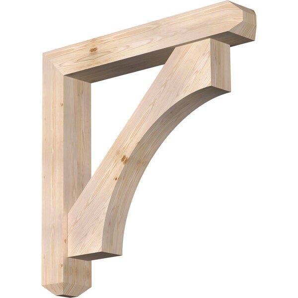 Ekena Millwork Westlake Craftsman Smooth Bracket w/ Offset Brace, Douglas Fir, 7 1/2"W x 46"D x 46"H BKT0806X46X46WTL04SDF - main